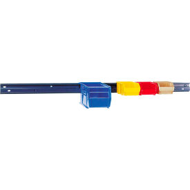 Plastic Rail For Hang & Stack Bins, 1/8"L x 48"W x 3"H, Gray