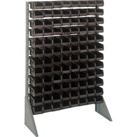 Single Sided 12 Rail Unit With 96 QUS220 Ultra Stack & Hang Bins, Black