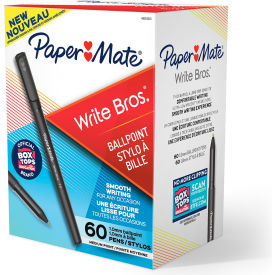Ballpoint Stick Pen, Black Ink, Medium, 60 per Pack