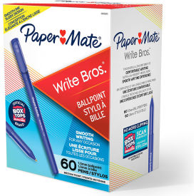 Ballpoint Stick Pen, Blue Ink, Medium Point, 60 Pack