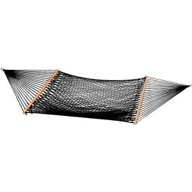 Classic Cotton Rope Outdoor Hammock, Black