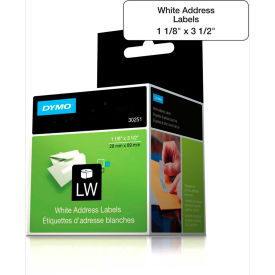 LW Address Labels, 1 1/8" x 3 1/2", Black on White