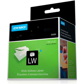 1 1/8" x 3 1/2" Black on White Address Labels