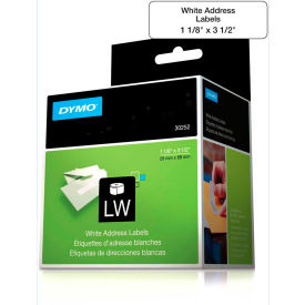 LW Address Labels 1 1/8" x 3 1/2" Black on White