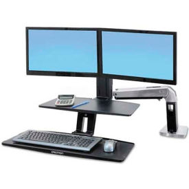 WorkFit-A Dual Workstation with Suspended Keyboard