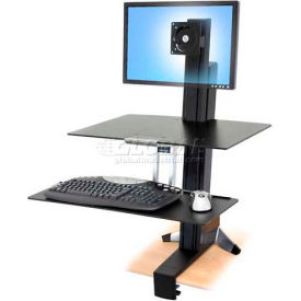 WorkFit-S Single LD Workstation with Worksurface and Keyboard Tray