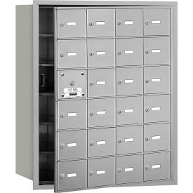 Horizontal Mailbox, 24 Doors (23 usable), Front Loading, Aluminum, USPS Access