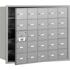 4B+ Horizontal Mailbox, 25 A Doors, Front Loading, Aluminum, USPS Access