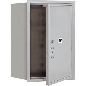 4C Horizontal Mailbox, 23-1/2"H, Single, Parcel Box, Front Load, Aluminum, USPS