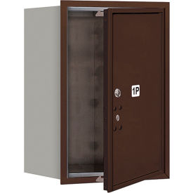 4C Horizontal Mailbox, 23-1/2"H, Single, Parcel Box, 1 PL6 Doors, Front Load, Bronze, USPS