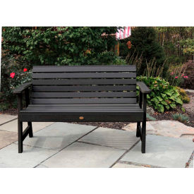5' Outdoor Bench, Black