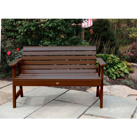 4' Outdoor Bench, Weathered Acorn