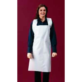 1 Mil Polyethylene Apron, White, 24" x 42", 100/Bag, 10 Bags/Case