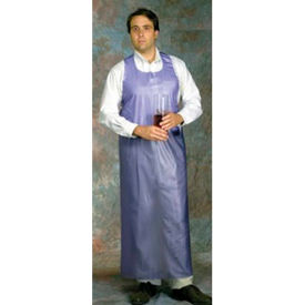 6 Mil PVC Apron W/ Die Cut Edge, White, 35" x 50", 12/Bag
