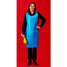 1 Mil Polyethylene Apron, Blue, 28" x 46", 100/Bag, 10 Bags/Case