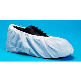 Super Sticky Non-Skid Shoe Covers, Water Resistant, White, XL, 300/Case