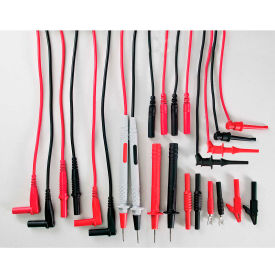 Test Lead Kit, Banana Plug, Stainless Steel, 42"L
