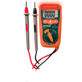 Mini Pocket MultiMeter W/Non-Contact Voltage Detector, Orange/Green, AC Capable