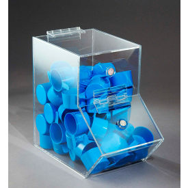 Small Clear Acrylic Dispensing Bin, 5-1/2"W x 9-1/2"D x 9"H
