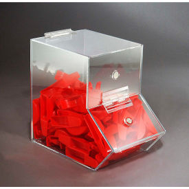 Medium Clear Acrylic Dispensing Bin, 6-1/4"W x 10-1/2"D x 9-1/2"H
