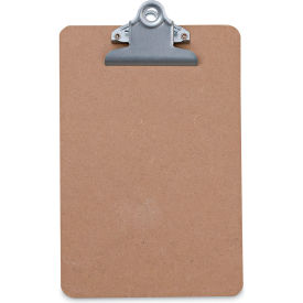 Hardboard Clipboard, 0.75" Clip Capacity, Holds 5 x 8 Sheets, Brown