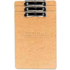 Recycled Clipboard, 1/2" Capacity, Holds 8-1/2w x 14h, Brown, 3/Pack