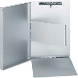 Aluminum Document Box, 2/5" Capacity, Holds 8-1/2w x 11h, Silver