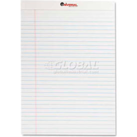 Perforated Edge Writing Pad, Legal Ruled, Letter, White, 50-Sheet, Dozen
