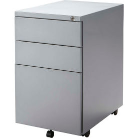 Mobile Pedestal Box/Box/File, Silver