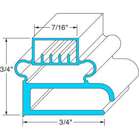 Door Gasket 23-1/8" x 59-1/4" For Delfield