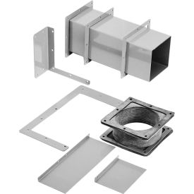 Barrier, Bolt-On, Fits 3.00x3.00, Steel/Gray