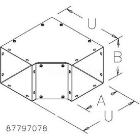 Panel Adapter, Type 1, 6.00x6.00, Galvanized