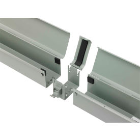 Str. Section, Type 3R, 90 Elbow/Cross/Tee, Fits 4.00x4.00, Galv/Gray