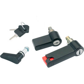 Handle, Padlocking, Fits Doors, Cast/Black