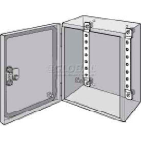 Hoffman LMK23, Mounting Brackets, Quantity 2, Fits 230mm, Steel/Zinc