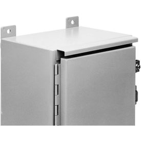 Drip Shield Kit For Two Door Encl., Fits B=48.00, Steel/Gray