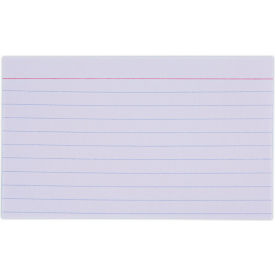Ruled Index Cards, 3 x 5, White, 100/Pack