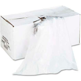 High-Density Shredder Bags, 34"W x 16"D x 48"H, 100 Bags/Carton, Clear