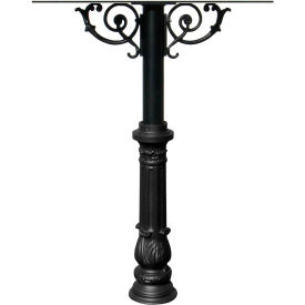 Hanford Quad Post With Support Brace With Ornate Base
