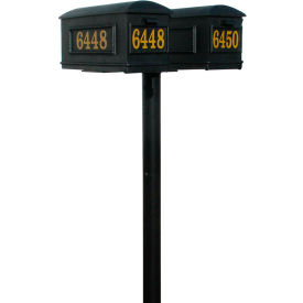 The Hanford Twin Post With No Support Brace Or Base & Lewiston Mailbox