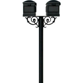 The Hanford Twin Post (With Support Brace) & Lewiston Mailbox