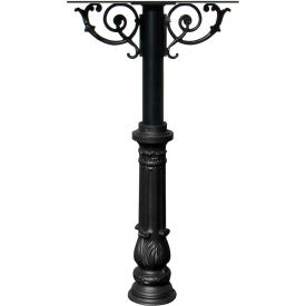 The Hanford Triple Post Only (With Support Brace) With Ornate Base