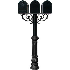 The Hanford Triple Post, Ornate Base & E1 Economy Mailbox
