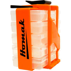 8" Portable Parts Organizer, 5 Removable Compartments, 7-1/2x4-1/2x7-1/2