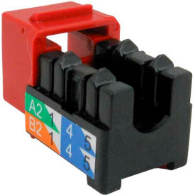 Cat 6 V-Max U-Style Keystone Jack - Red