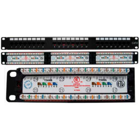 Vertical Cable Cat 6 24-Port 110 IDC Patch Panel