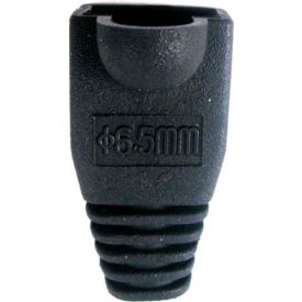 RJ45 PVC Slip On Boots For Cat 5E & Cat 6 - Black - 10 Pack