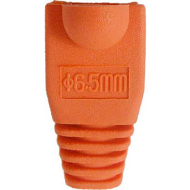 RJ45 PVC Slip On Boots For Cat 5E & Cat 6 - Orange - 10 Pack