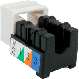 Cat 3 V-Max U-Style Keystone Jack - White