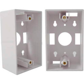 Vertical Cable, Single Gang Junction Box White